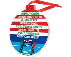 ChalkTalkSPORTS Worstelen keramische Ornament | Jingle All The Way Christmas Ornament