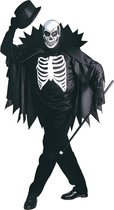"Costume squelette avec cape pour adulte Halloween - Déguisement - Moyen"