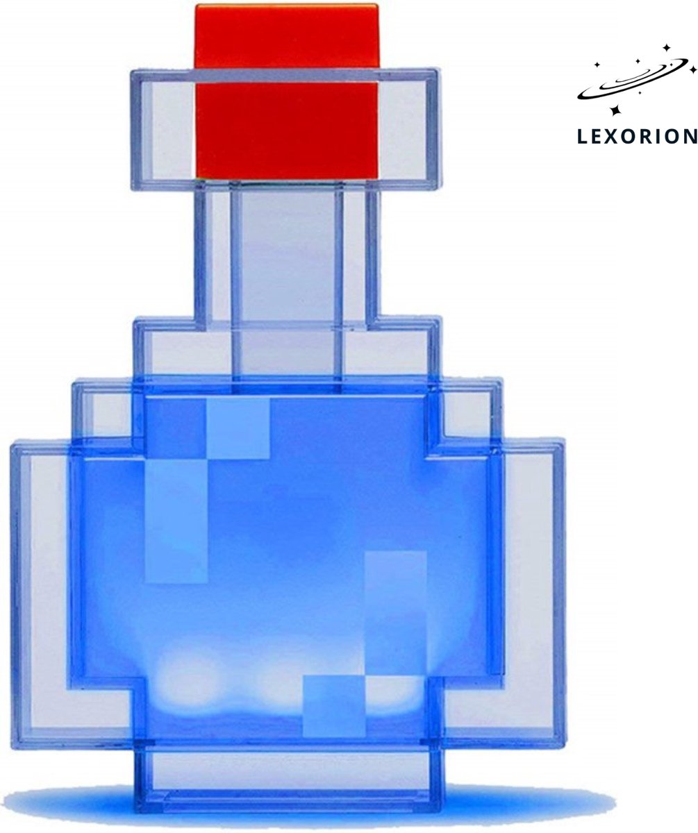 Lexorion PixelArt Fles Lamp – LED Nachtlampje – USB Oplaadbaar – Kleurverandering – Sfeerverlichting voor Kinderkamer & Gamekamer
