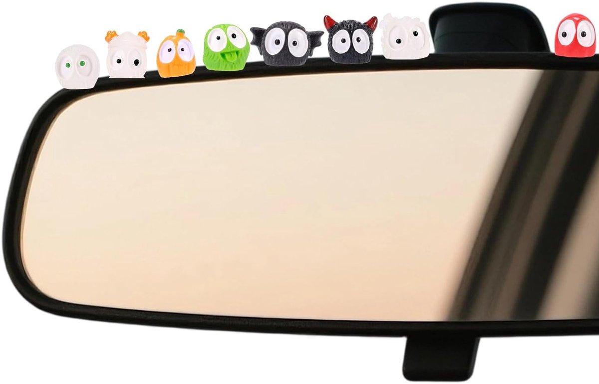 40 Stuks Luminous Mini Briquettes voor Autoaccessoires en Interieurdecoratie - Decoratieve Accessoires voor Achteruitkijkspiegels en Dashboards