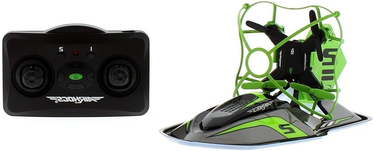 Hovercraft Drone - Vliegend Voertuig - Indoor Races - 2-in-1 Ontwerp - 30 cm - Groen