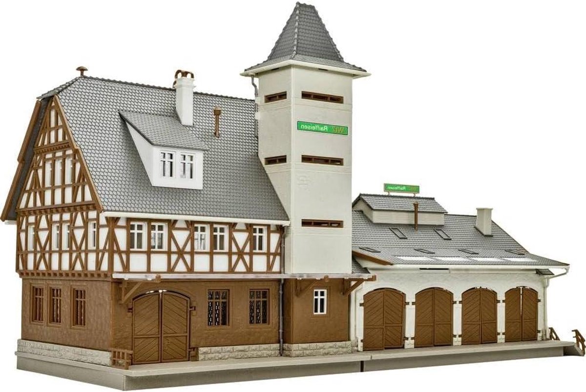 Magazijn Gebouw - Modelbouw magazijn - Realistische bedrijvigheid - Industrieel thema - Small formaat - Grijs