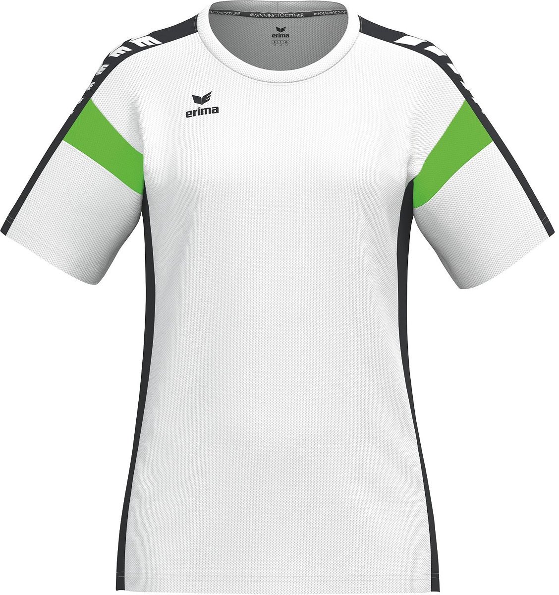 Erima Celebrate 125 T-Shirt Dames - Wit / Green Gecko | Maat: 44