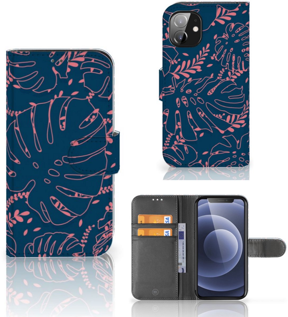 Apple iPhone 12 Mini Hoesje Palm Leaves