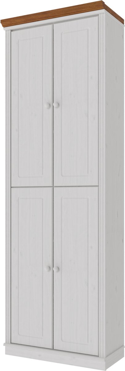 Notio Living Anita- Boekenkast Houten Deuren 4 pcs WH wit honig
