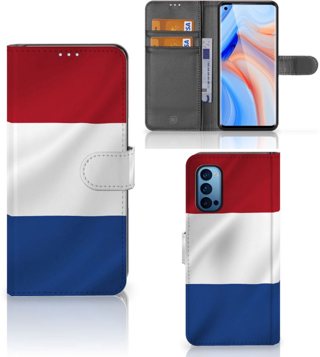 OPPO Reno 4 Pro 5G Bookstyle Case Nederlandse Vlag