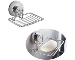 REWYTAZ-Zeepkist - Zeepdoos - Zeephouders - zeep doosje - zeep houder -Zeephouder Met Afvoer - 1 stuk - zeephouder hangend- Zeephouder Met Zuignap -douche zeepbakje -Zeepschaaltje -Zeephouder douche -Zeepblik -Shampoo Bar Houder -Soap Dish Holder