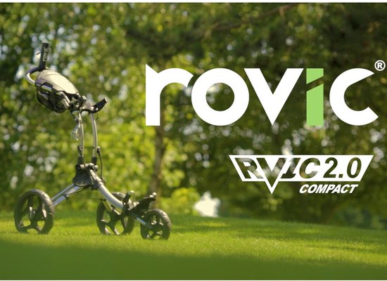 Rovic RV-1C 2.0 Golftrolley - Zilver Zwart — afbeelding 5