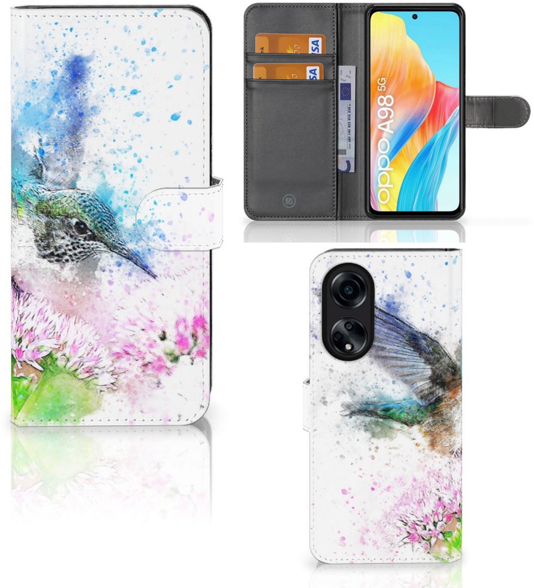 Boekhoesje voor Hoesje OPPO A98 5G Vogel