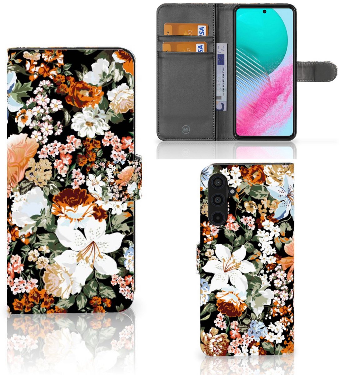 Hoesje voor Samsung Galaxy M54 Dark Flowers