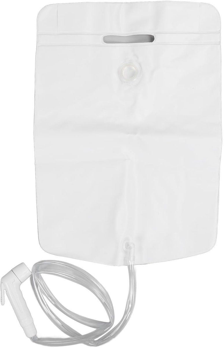 Cosensi - Bedside Shower Water Bag - Camping Shower Bag - Handig voor ouderen - Geschikt voor buitenshuis - Inclusief steun en handvat - Ideaal voo...