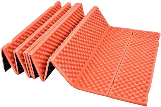 Opvouwbaar Slaapmatje - Kampeer Mat - Outdoor Activiteiten - Ultralicht & Waterdicht - 192 x 56 cm - Oranje — afbeelding 5