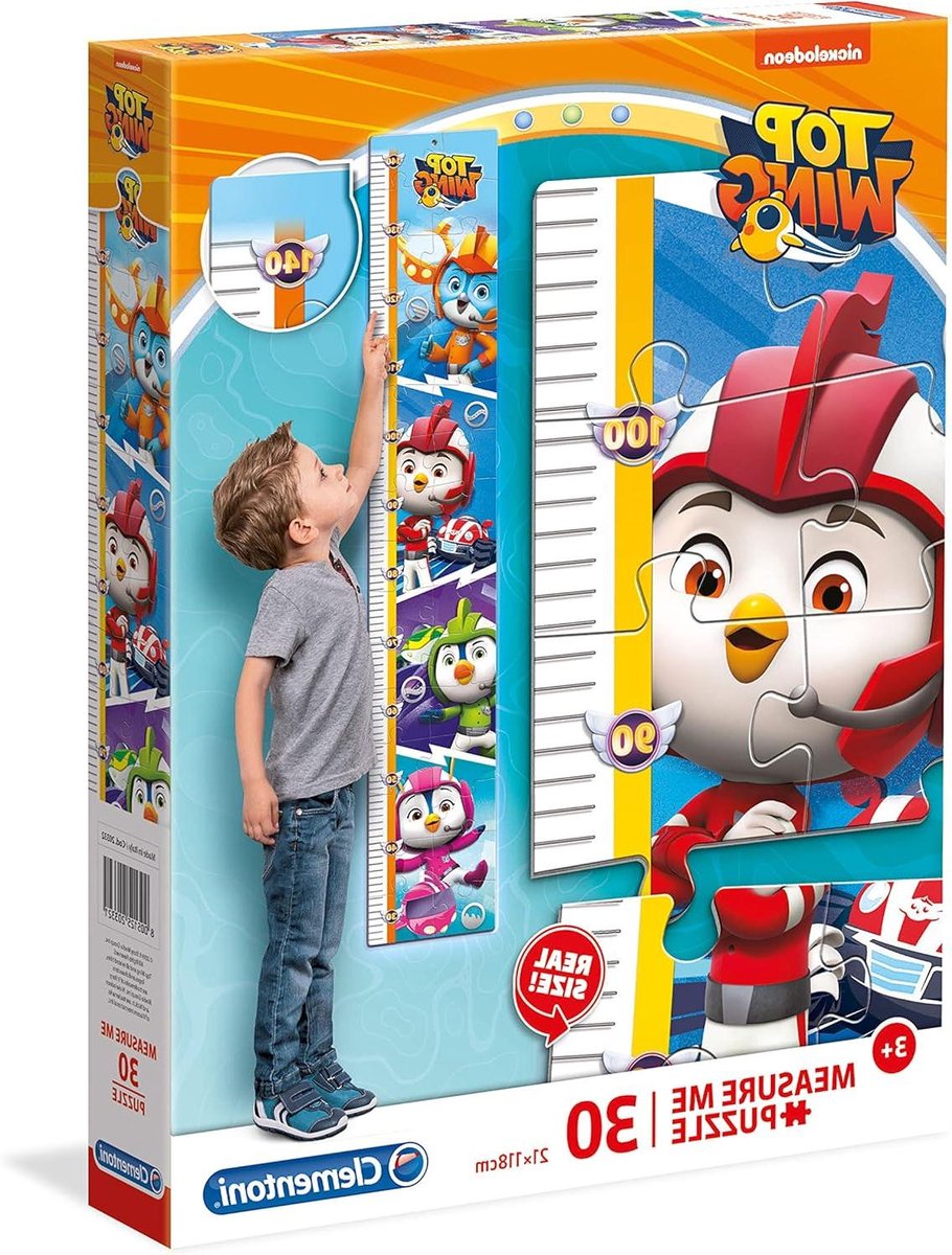 Kinder Puzzel - Groeimeter Puzzel - Kind Groei Meten - Grote Hoogtekaart - 21 x 118 cm - Meerkleurig