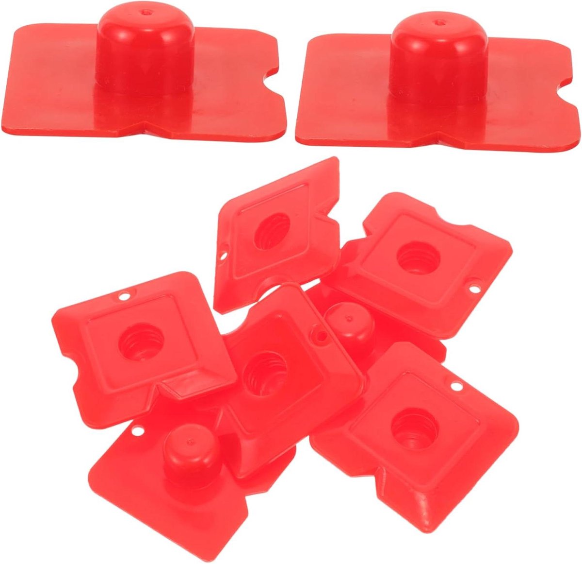 Kitschraper Set - Voeggereedschap Kit - Kitranden Afwerken - Ergonomisch Ontwerp - 20 Stuks - Rood