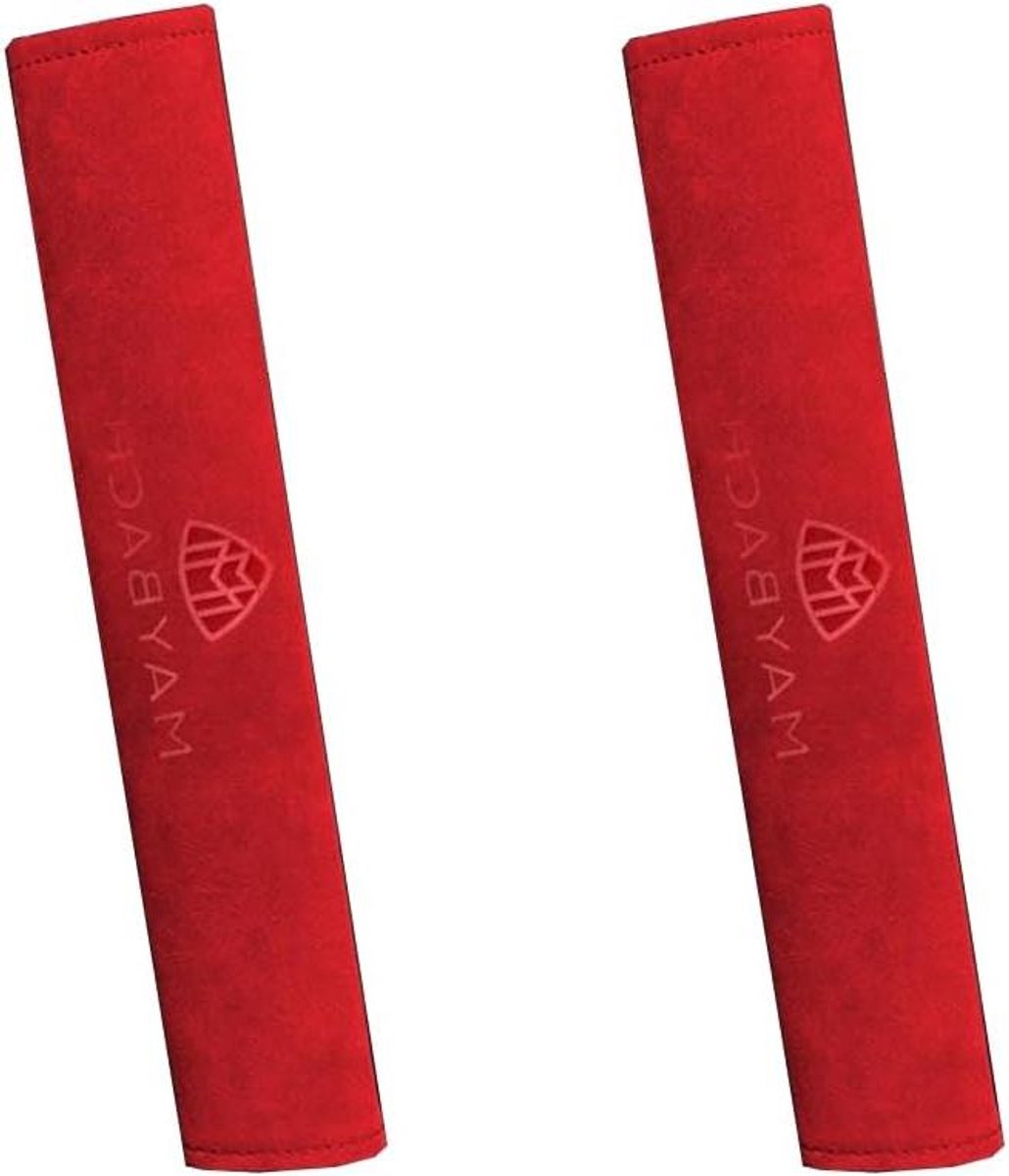 Autogordel Pads - Veiligheidskussen - Comfortabel Rijden - Huidvriendelijk Leer - 2 Stuks - Zwart