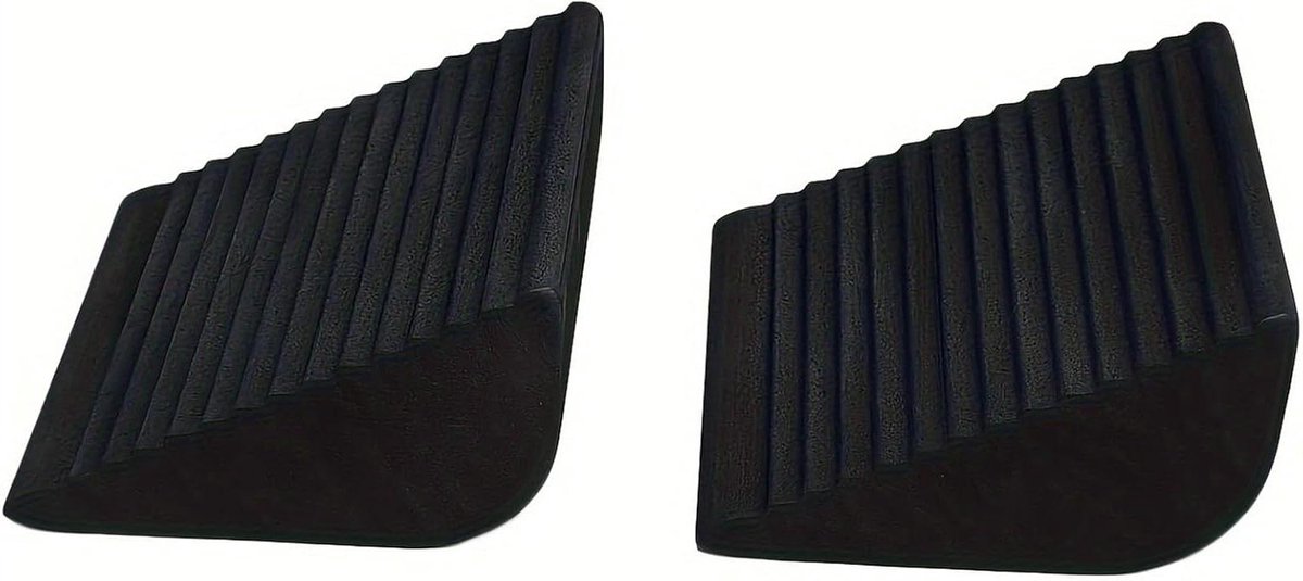 Squat wiggen - Fitness blokken - Gerichte krachttraining - Antislip ondersteuning - 20x16x10 cm - Zwart