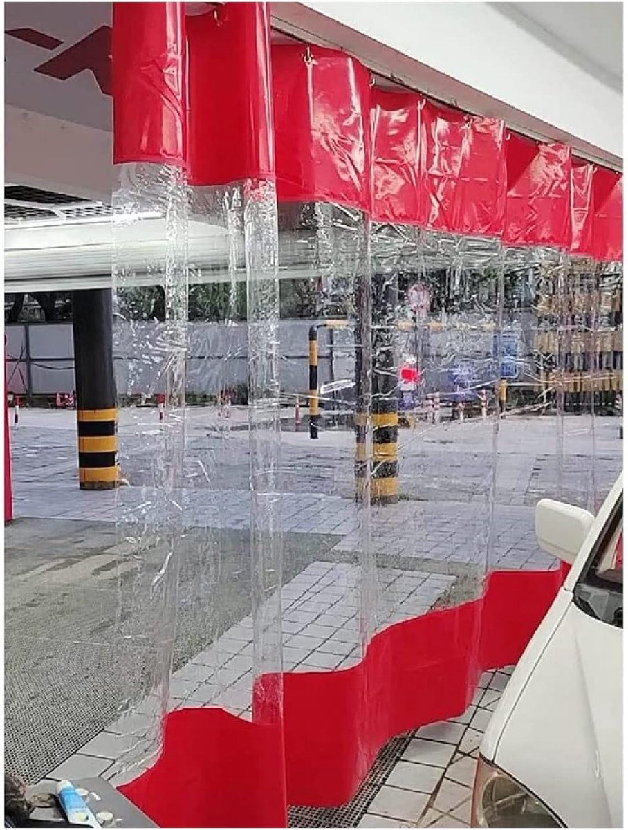 Transparant Vinylgordijn - Buiten Zeil - Veranda Beschermen - Waterdicht Weerbestendig - 1.5x2.3m - Transparant