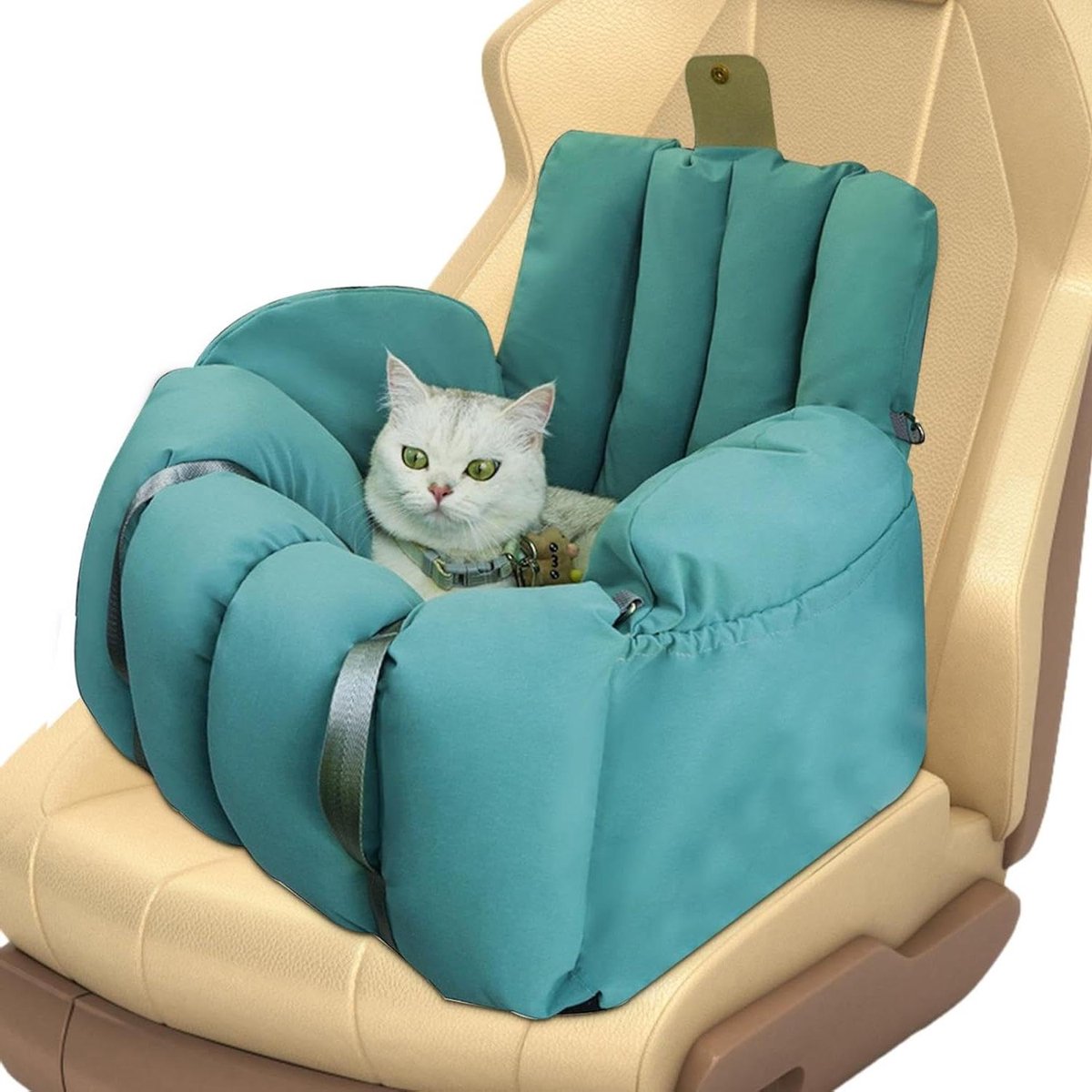 Huisdier Autostoel - Reismand - Veilig Reizen - Dubbelzijdig Comfort - 46 x 57 x 43 cm - Grijs