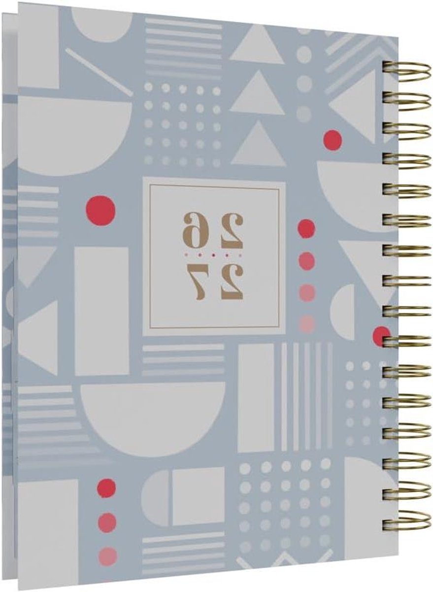 Academische Jaarplanner - Dag-tot-pagina - Studie Plannen - 13 Maanden - A5 Formaat - Lichtblauw