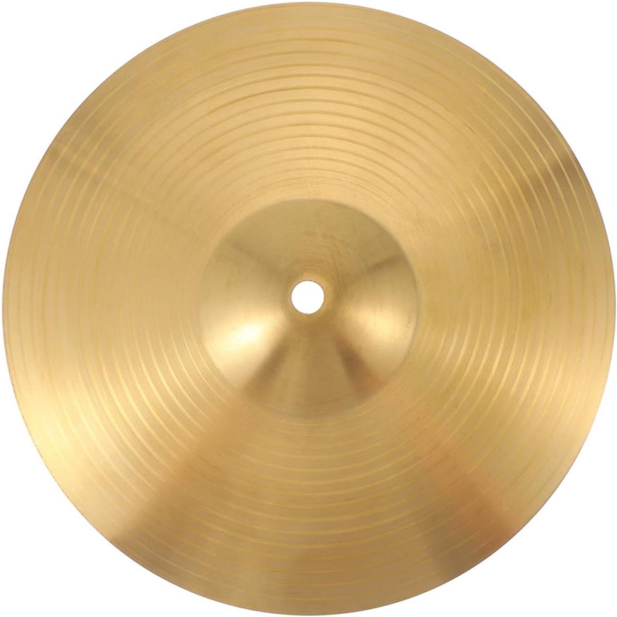 Drum Bekken - Jazz Cimbaal - Muziek Maken - Gemaakt van Messing - 15 cm Diameter - Goud