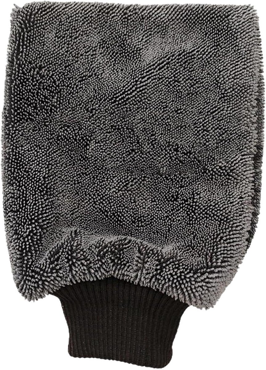 Autowashandschoen - Reinigingshandschoen - Voertuig Poetsen - Sneldrogend - 23.5x17.5 cm - Grijs