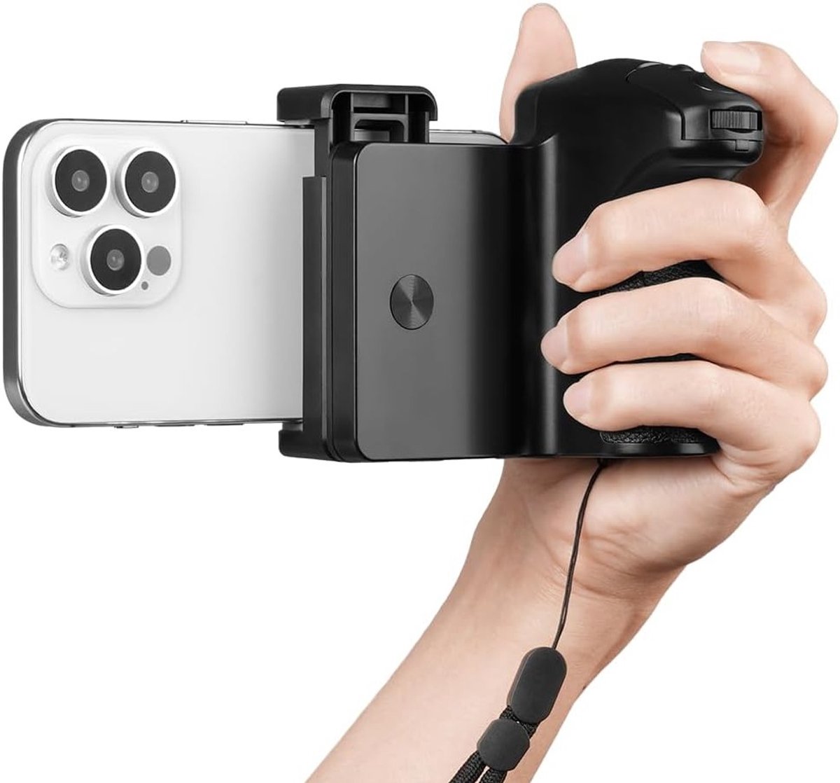 Smartphone Camera Grip met Bluetooth Afstandsbediening - Handgreep Stabilizer met Statiefaansluiting en Koud Schoen - Geschikt voor iPhone en Android Smartphones