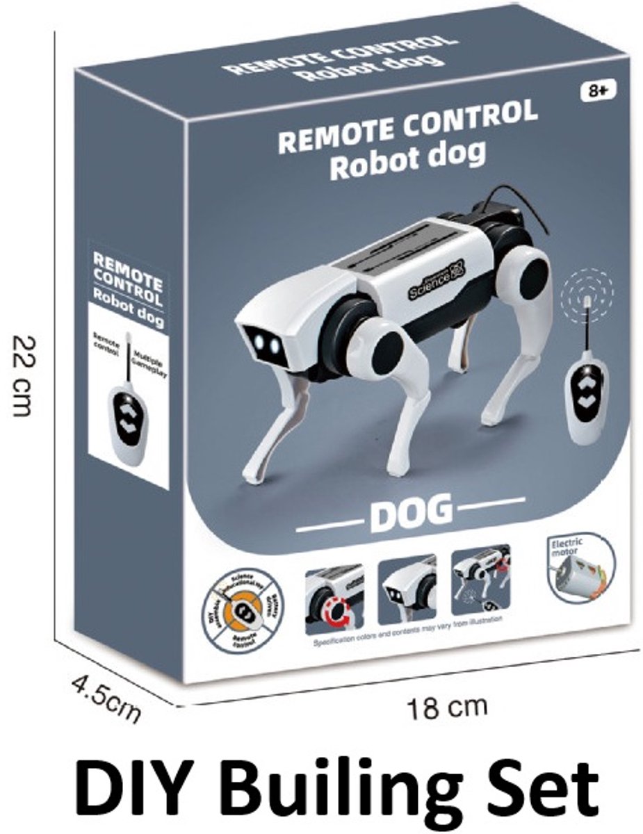 Bouwpakket - robot hond met afstandsbediening - DIY