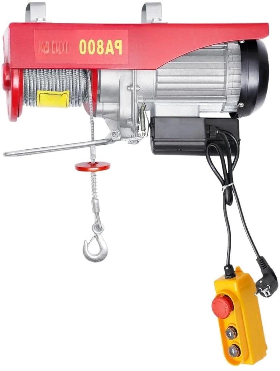 Elektrische Kettingtakel - Kettinglier Motor - Zwaar Werk Hijsen - Krachtige 1300W Motor - 800 KG Capaciteit - Grijs