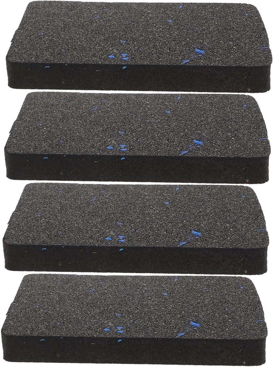 Loopmatten Set - Apparatuurmatten - Fitness Bescherming - Schokabsorberend Antislip - 4 Stuks - Blauw