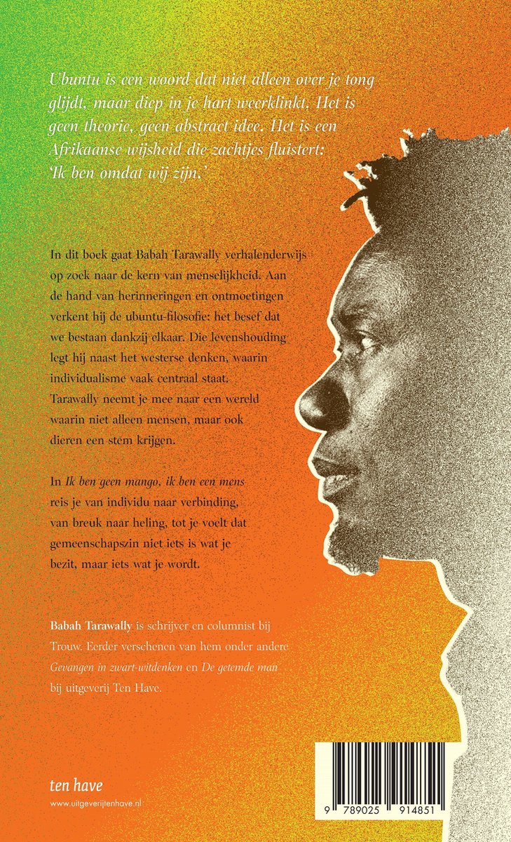 Ik ben geen mango, ik ben een mens - back cover