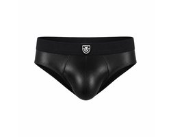 TOF Paris Fetish Brief Black/Black - MAAT L - Erotisch Heren Ondergoed - Slip voor Man - Sexy mannen Slip