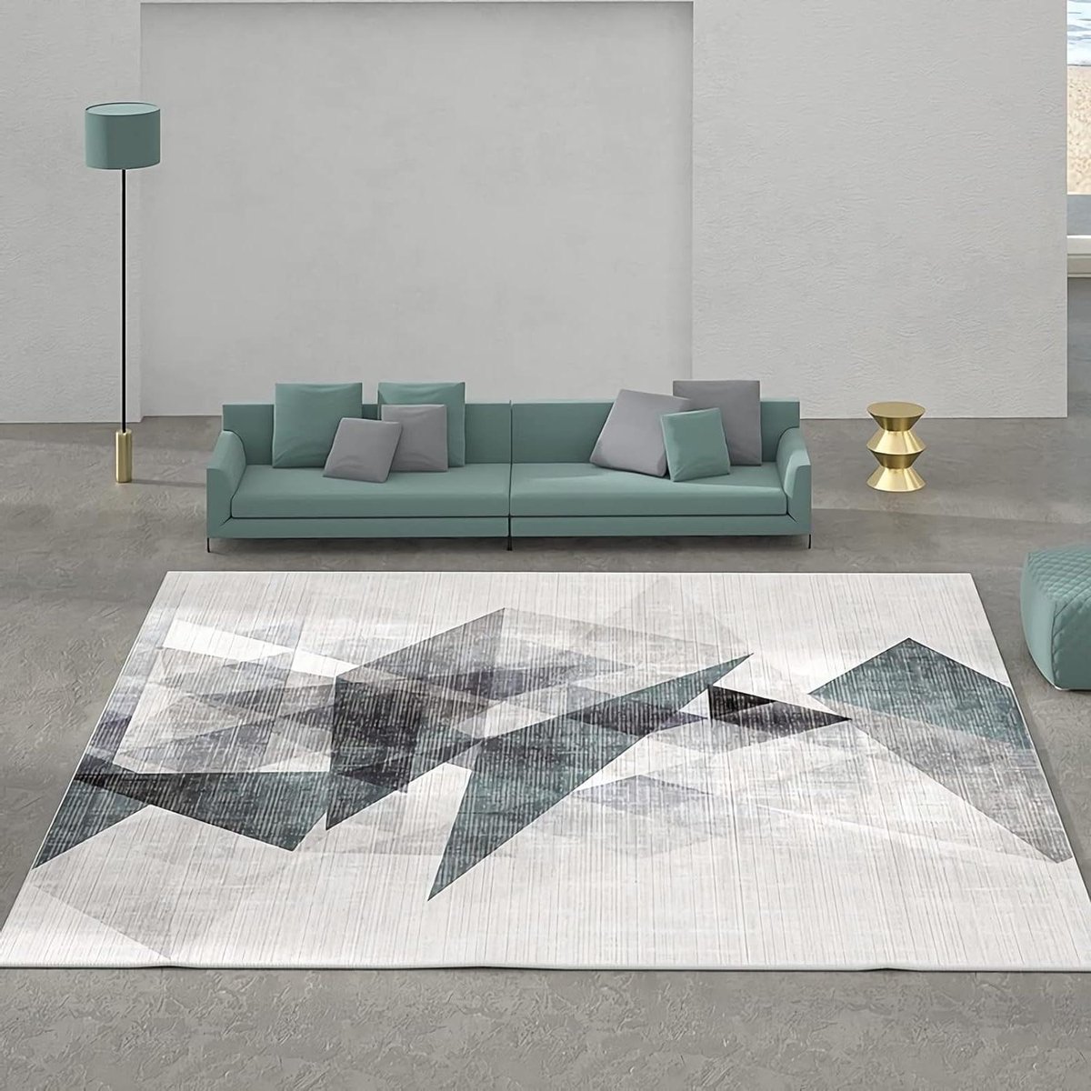 Abstract Geometrisch Tapijt - Vloerkleed Loper - Woonkamer Decoratie - Wasbaar En Zacht -