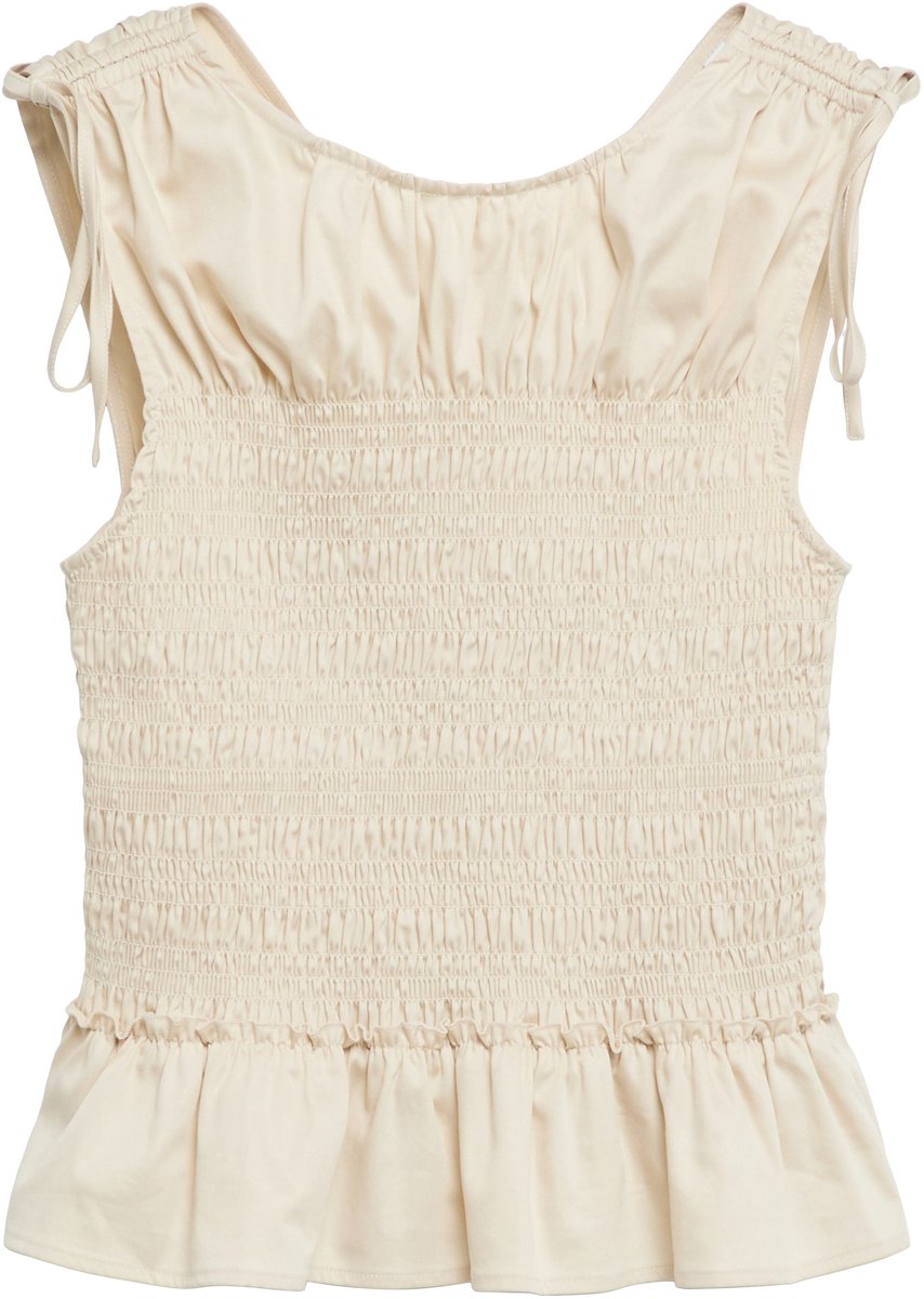 comma - female - Gesmockte top met volants