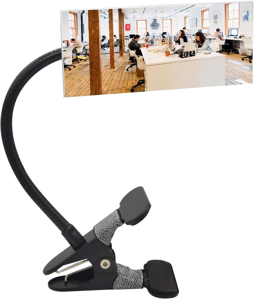 Convex Beveiligingsspiegel voor Persoonlijke Veiligheid, Desk View Monitor en Cubicle Gebruik (6.69" x 2.95", Rechthoekig)
