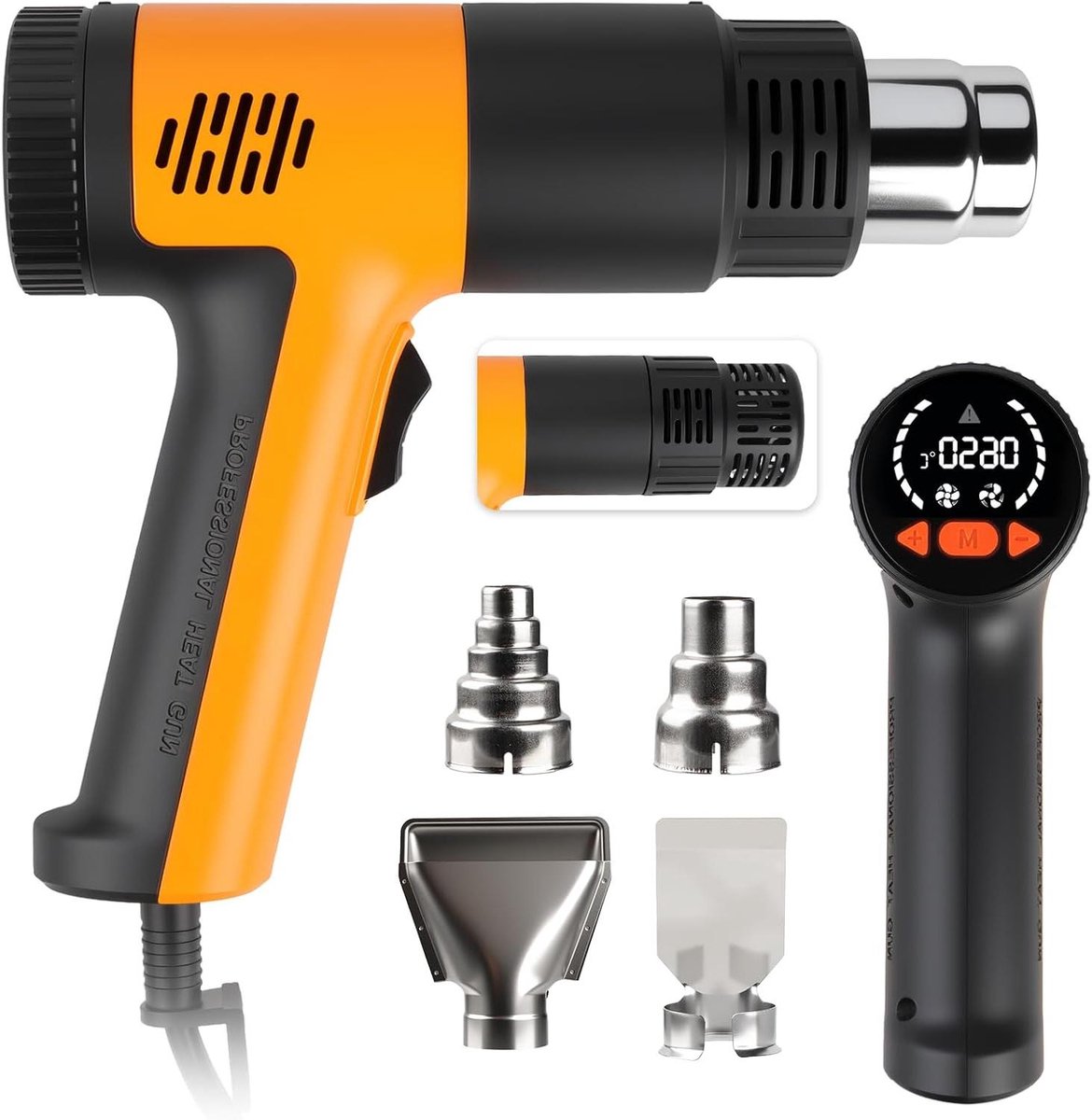 Heteluchtpistool - Warmtepistool - Doe-het-zelf projecten - Instelbare temperatuur - 2000W - Zwart