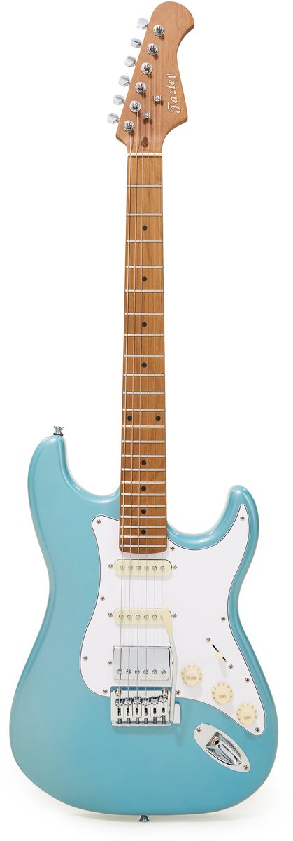 Elektrische gitaar - incl. gigbag en lessen - Fazley Sunset Dawn - Blauw