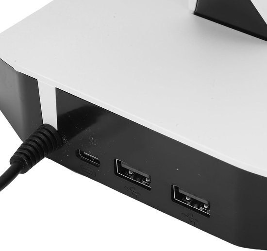 Gaming Headset Standaard - Controller Houder - Bureau Organisatie - Geïntegreerd Laadstation - 30 x 14 x 14 cm - Zwart — afbeelding 4