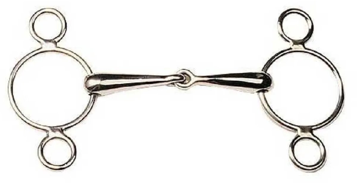 Marjoman Distribucion Pessoa Short Stainless Steel Articulated Paard Bit Zilver 13.5 cm