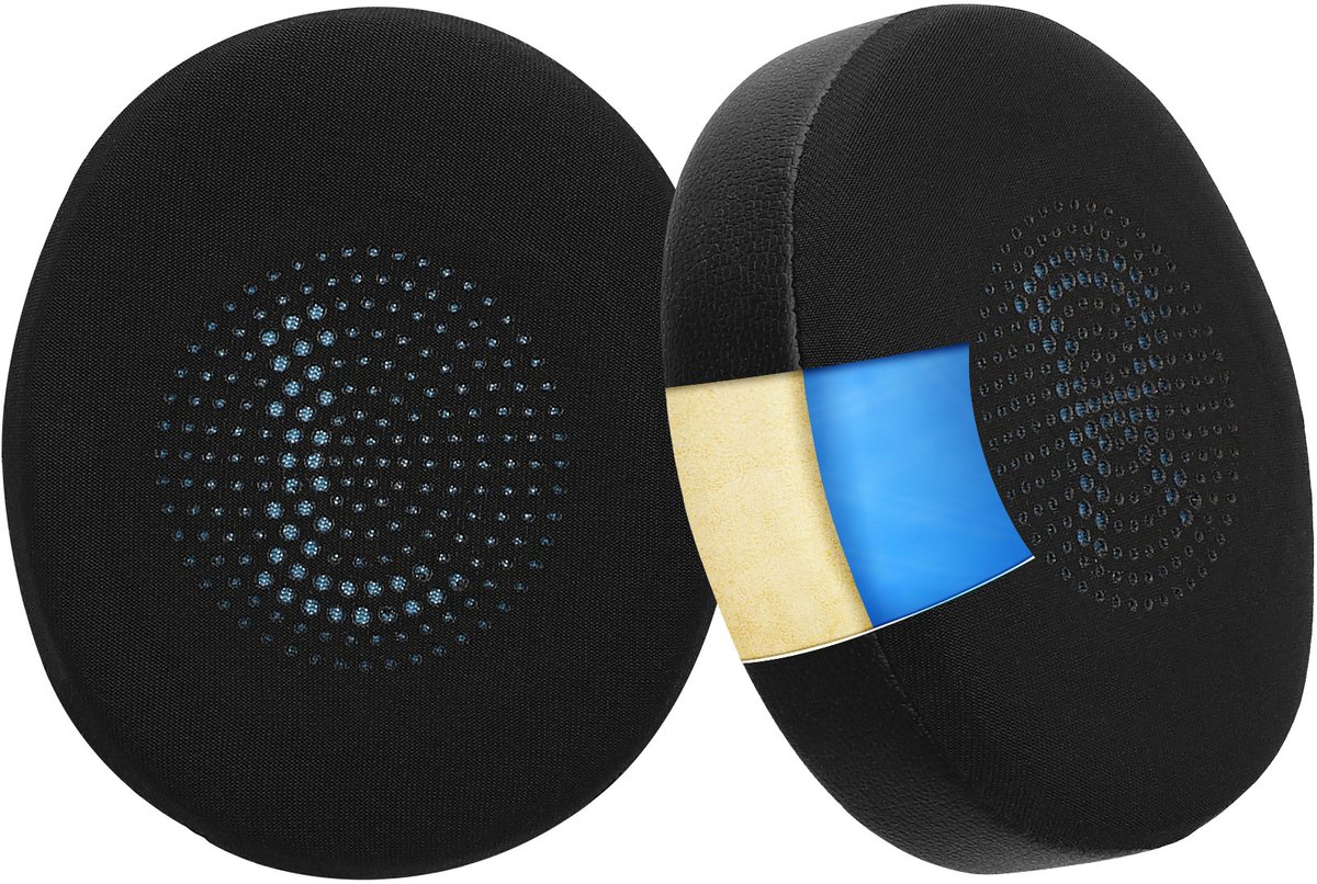 kwmobile 2x oorkussens voor koptelefoon - geschikt voor Jabra Evolve2 65 / 65MS / Evolve2 40 /40UC / Elite 45h - Earpads voor oortelefoon - In zwart