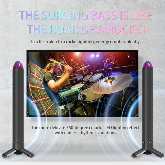 2.1 Surround Sound Systeem - Soundbar met Subwoofer - Home Cinema Ervaring - Krachtig Basgeluid — afbeelding 3