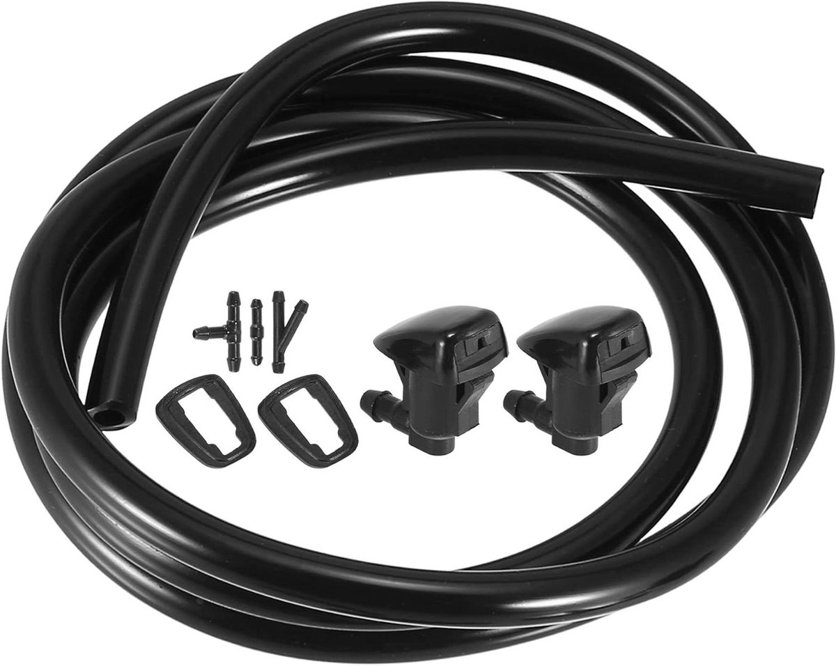 Ruitensproeiers Kit - Waterslang Reparatie - Auto Onderhoud - Universele Slang - 6 Stuks - Zwart