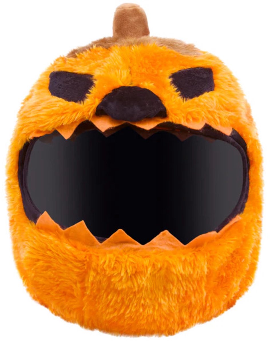 Helmhoes – Pompoen – Pluche Motorhelm Decoratie – Helm Mascotte – Universeel Motorhelm Accessoire