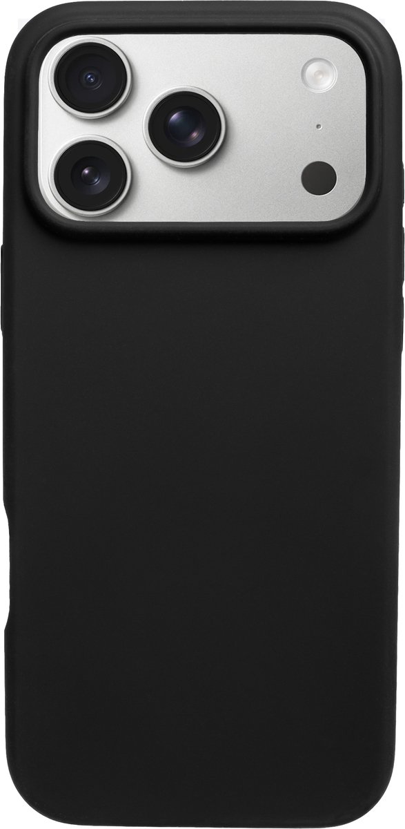 BMAX Siliconen hard case hoesje voor iPhone 17 Pro - Hardcover - Apple - Back cover - Backcover - Beschermhoesje - Telefoonhoesje - Hard case - Telefoonbescherming - Zwart