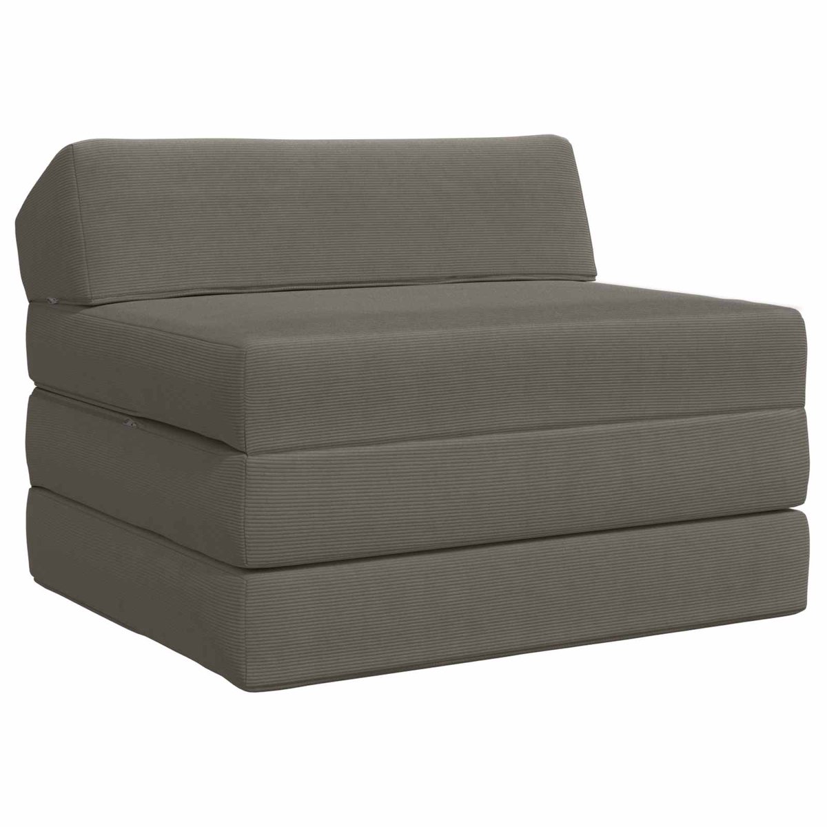 vidaXL Vouwbare - Sofa - Bed - 2-zits - Lichtgrijs - 70 - x - 60 - x - 49 - cm