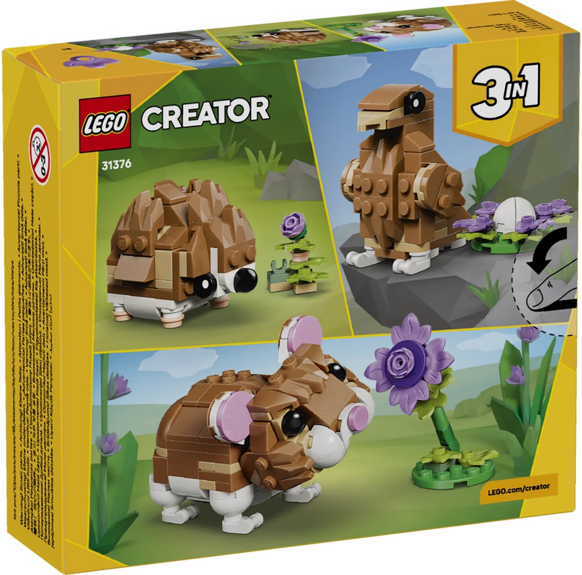 LEGO® Creator 3in1 Schattige Hamster met Bloem - 31376 — afbeelding 17