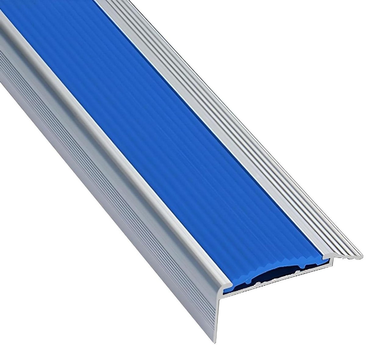 Metalen Trapprofiel - Antislip Rand - Trap Veilig Maken - Duurzame Aluminiumlegering - 110 cm - Blauw