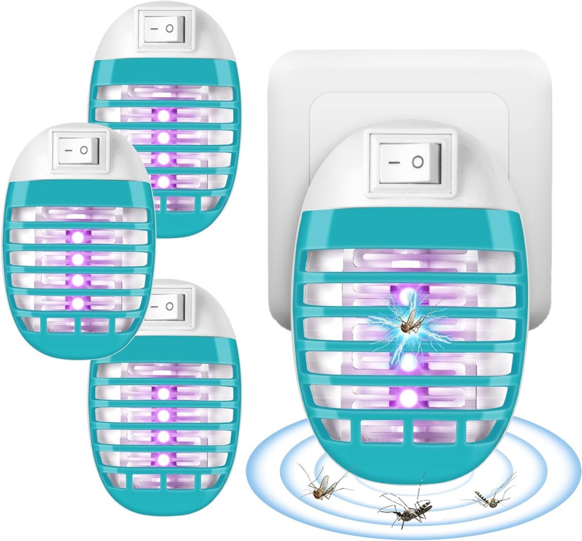 MKSS® Muggenstekker - Muggenlamp voor Binnen - Ultrasoon