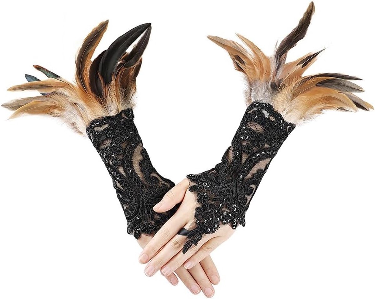 Gothic Veren Cape met Hoge Schouders, Sjaal voor Halloween, Carnavalskostuum en Cosplay Accessoire