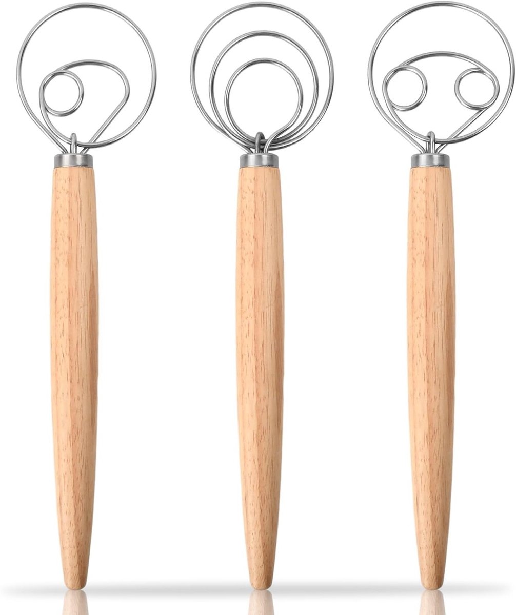 Danish Deeg Klopper Set - 3 Delige Mixerset voor Brood, Taart en Gebak
