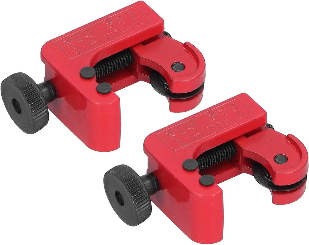 Dailygoods - Buizensnijder - Pijpsnijder voor Aluminium en Koper - Lichtgewicht en Draagbaar - 3-22mm - Perfect voor Loodgieters en Elektriciens - Rood